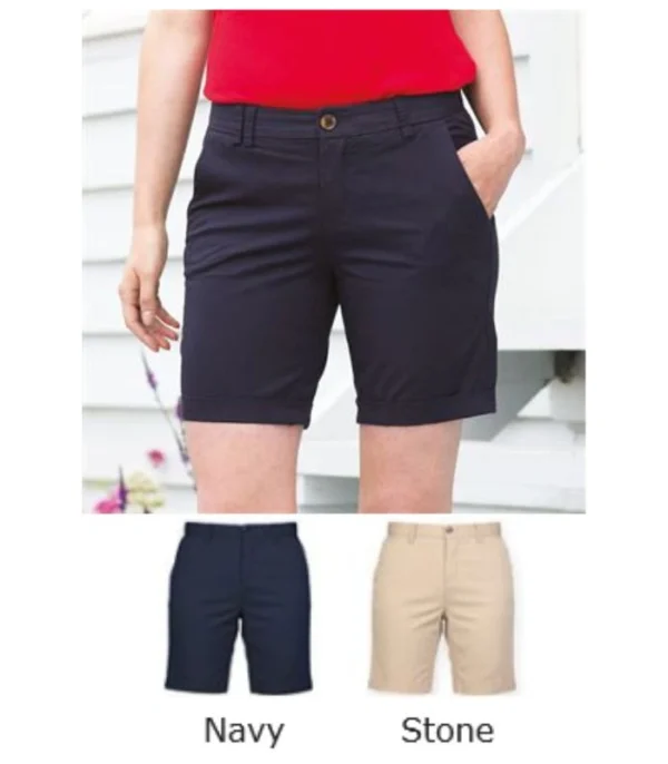 Front Row FR606 Ladies Stretch Chino Shorts